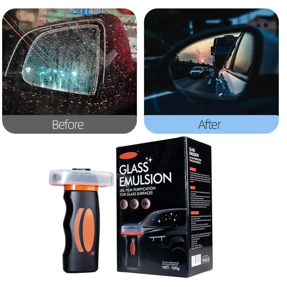 100g Car Windshield Glass Water Rain Repellent Auto Cleaner Anti Fog Oil Film Premium Automotive Accessory