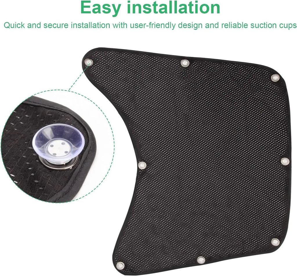 2 PCS Truck Sun Shades for RVs Provide Anti-glare and UV Protection for Truck