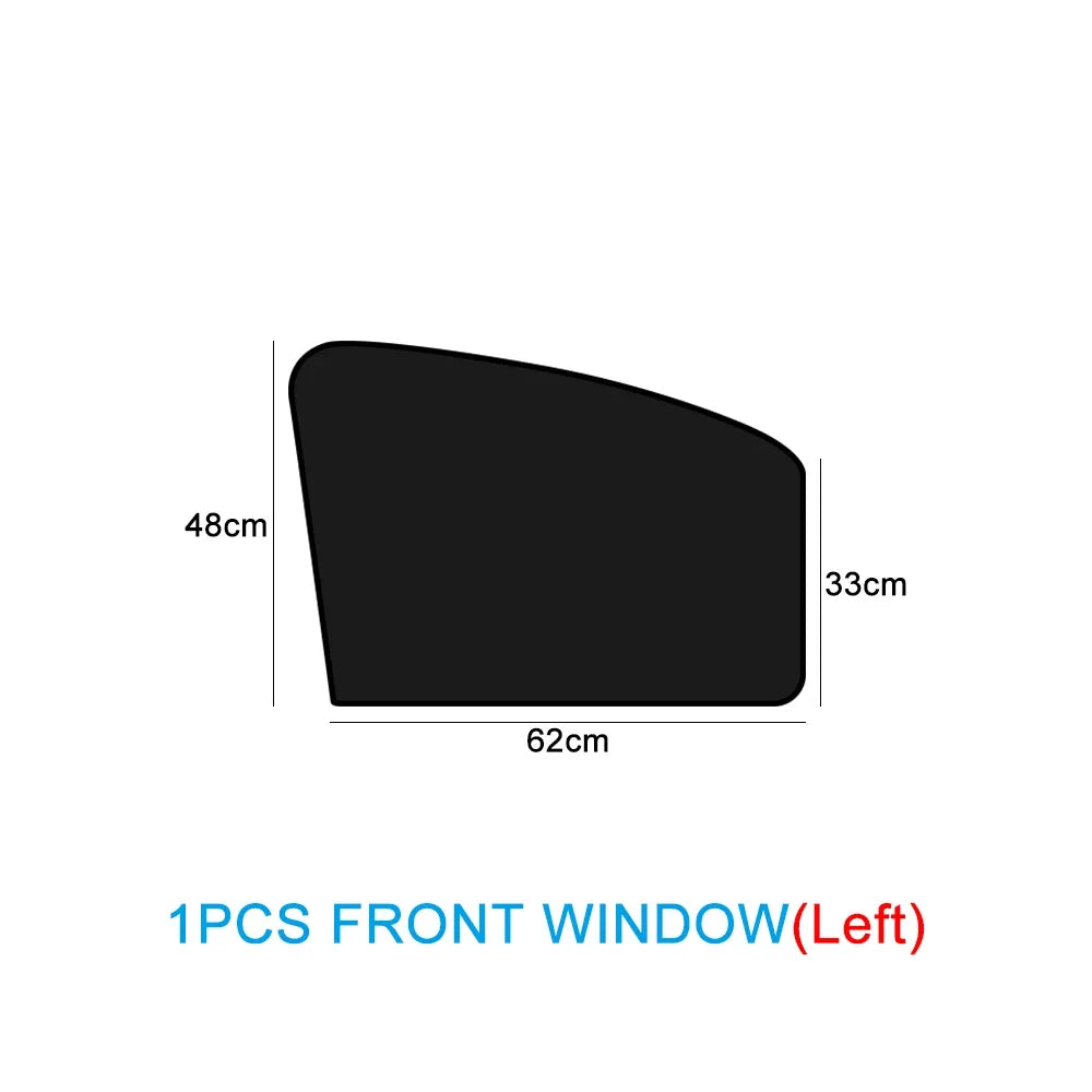 Magnetic Car Sunshade UV Protection Curtains Sun Shield Cover Double Sides Auto