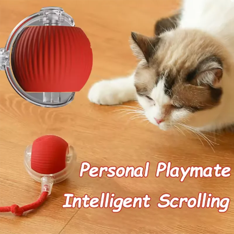 Cat Chaser Toy teasing cat balls and self-exciting cat sticks and ticks and resistant to wear and bite pet toys