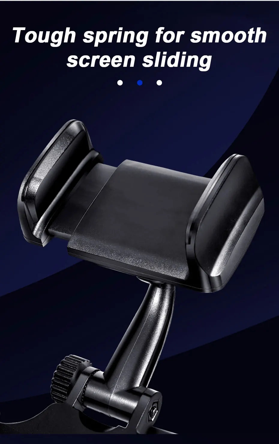 SEAMETAL Rearview Mirror Phone Holder for Car Free Rotation Adjustment Bracket