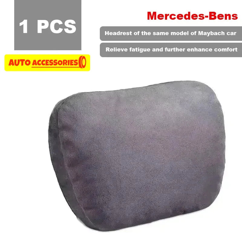 Car Headrest Neck Support Seat Maybach Design S Class Soft Universal Interior