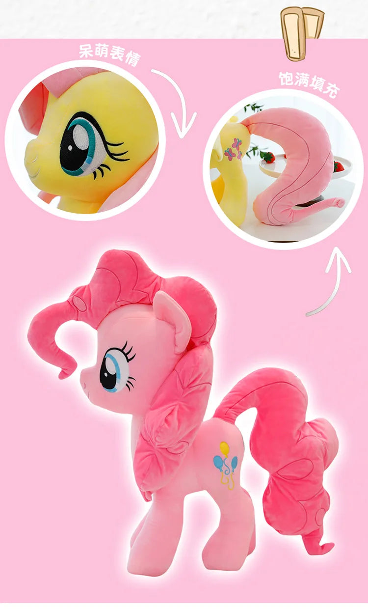 New My Little Pony Plush Doll Anime Twilight Sparkle Fluttershy Pinkie Pie Premium Automotive Accessory