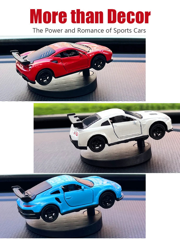 Drift Car dashboard toy model swing turning cool sports race auto ornaments Premium Automotive Accessory