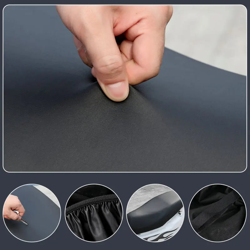 SEAMETAL Motorcycle Seat Covers Autocycle Cushion Waterproof Pu Leather Interior