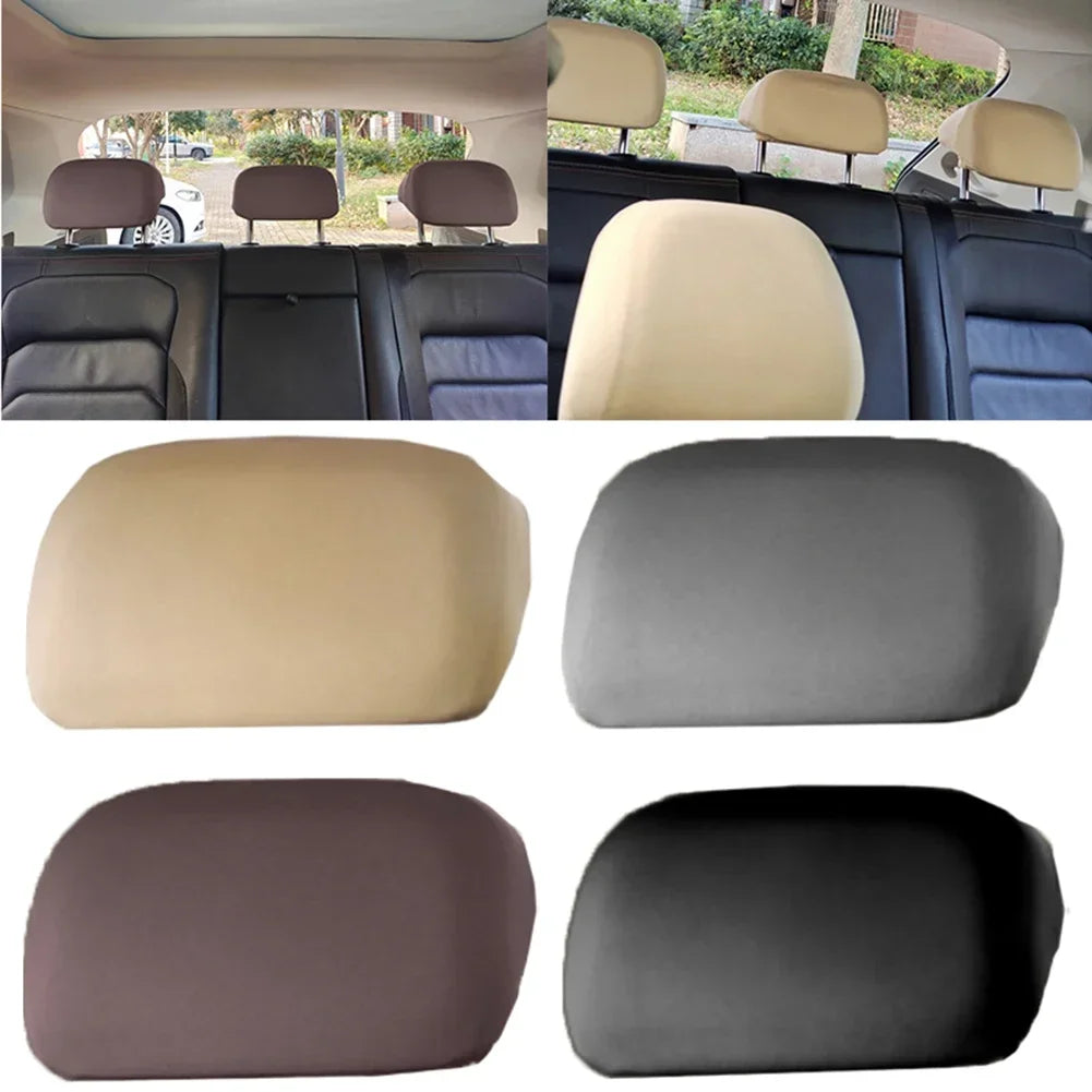 High Quality Headrest Cover 20cm X 22cm Dirt Resistant Full Coverage Grey
