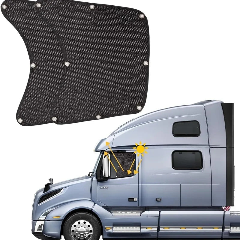 2 PCS Truck Sun Shades for RVs Provide Anti-glare and UV Protection for Truck