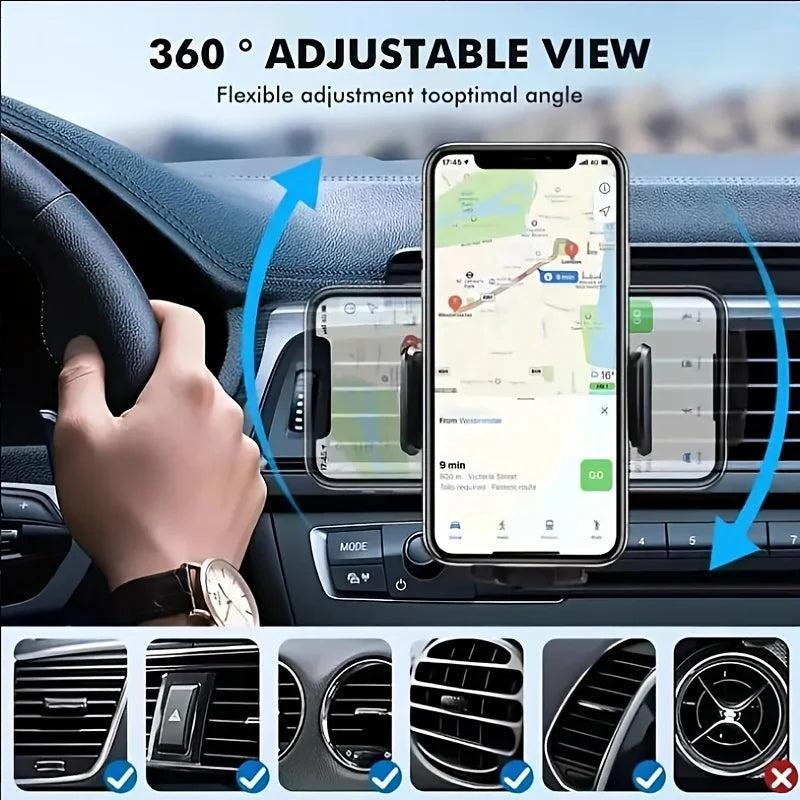 Car Phone Holder Air Vent Clip Mount Mobile Cell Stand Smartphone GPS Bracket
