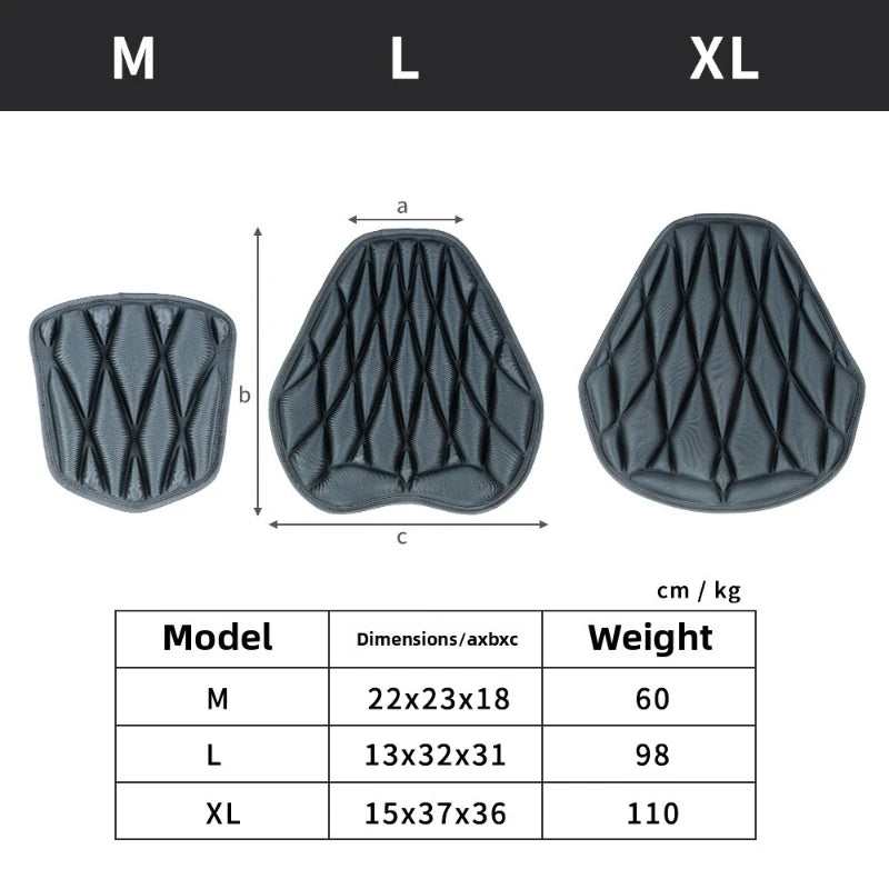 Motorcycle Seat Cover 3D Comfort Air EVA Cushion Waterproof UV Heat Interior