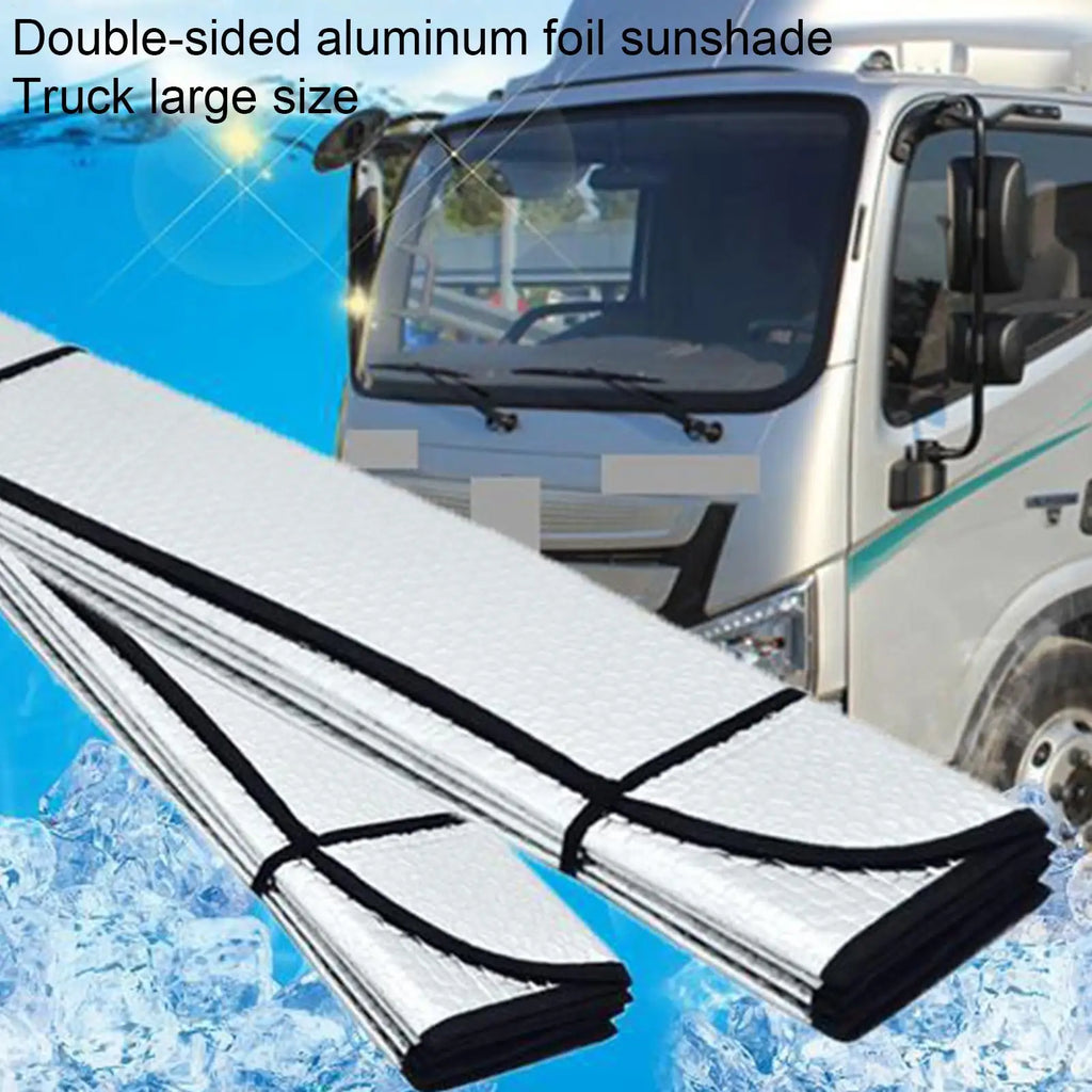 Truck Windshield Sun Shade Truck 86.5 x 31.5 Inch Front Window Sunshade Foldable