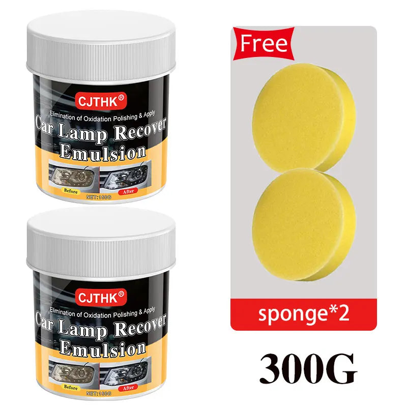 Car Headlight Restoration Polishing Kits Headlamp Scratch Remover Repair Cleaning Paste Remove Oxidation Headlight Polish Liquid