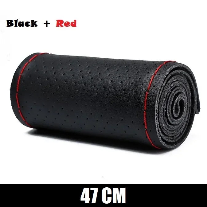 New Steering Wheel Cover Truck Handle Cover 42CM 45CM 47CM 50CM Braid Leather