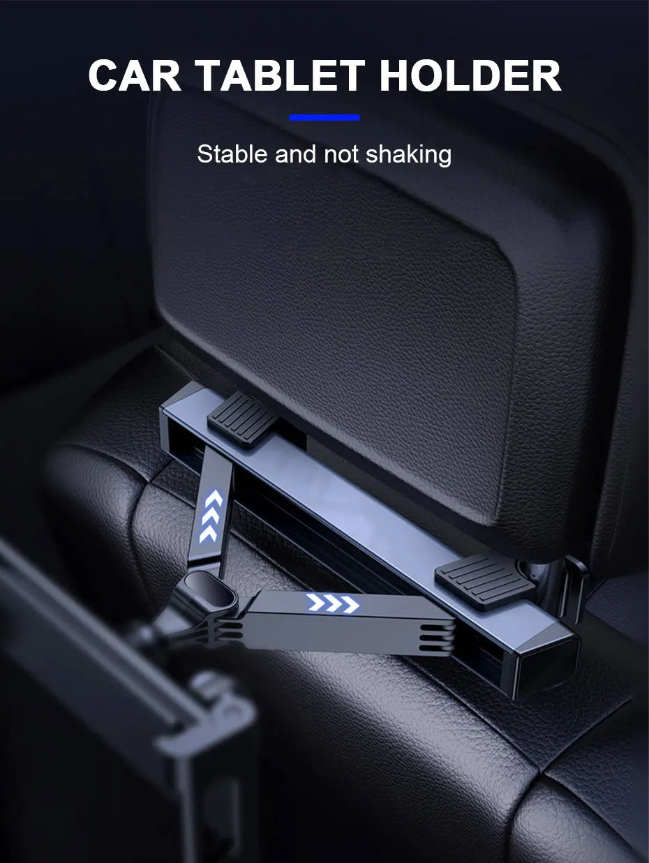 SEAMETAL Upgraded Car Headrest Phone Holder Telescopic Anti Shake Auto Table