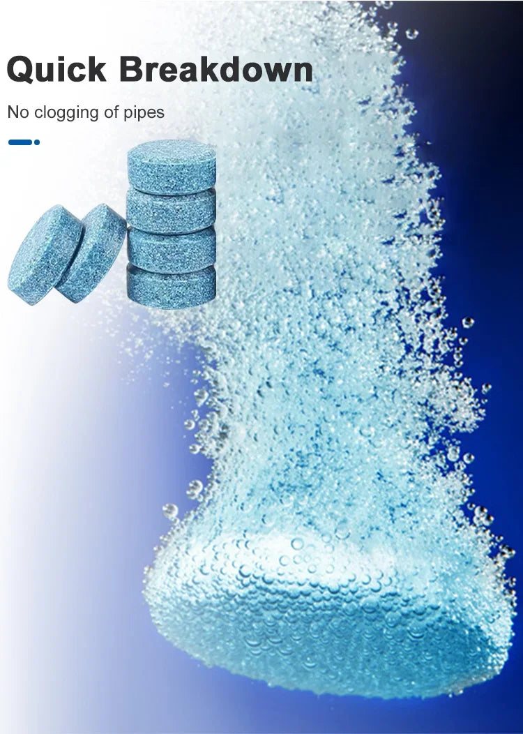 Car Windshield Washer Fluid Concentrated Tablets Solid Effervescent Wiper Tablet Premium Automotive Accessory