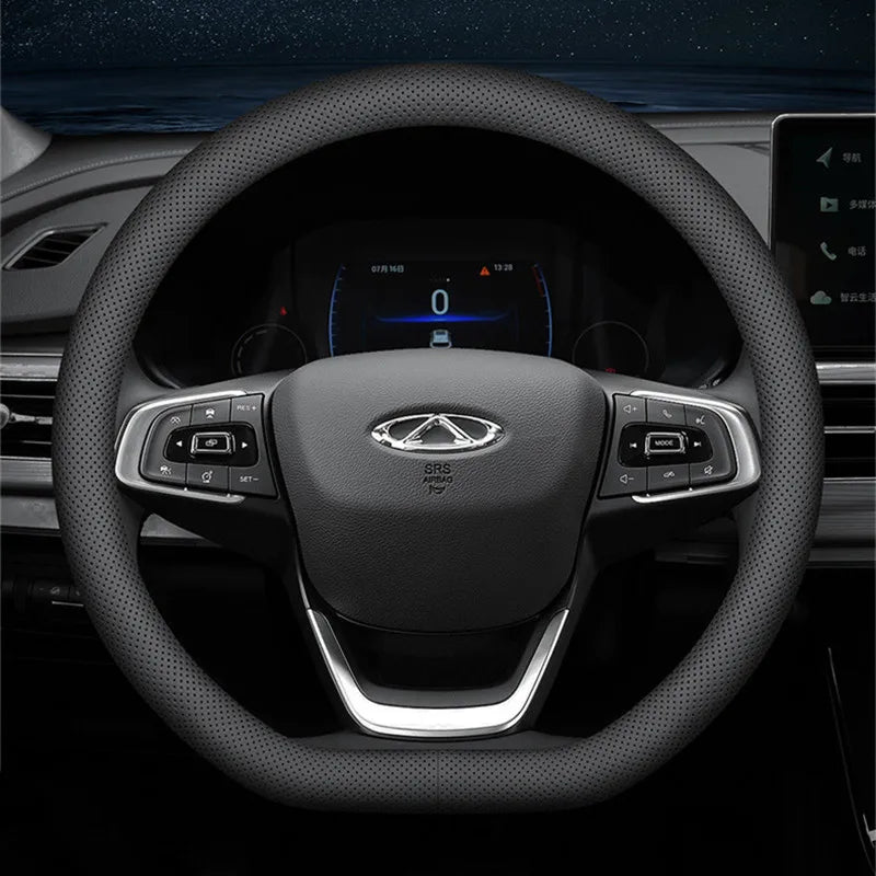Car Steering Wheel Covers Ultra-thin O-shape Full Hole Wrap Universal 37-38cm
