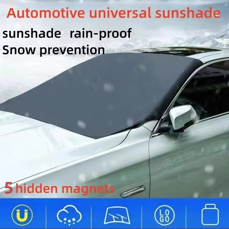 Car Magnetic Snow Shield Winter Front Windshield Cover Anti-frost Sun Protection