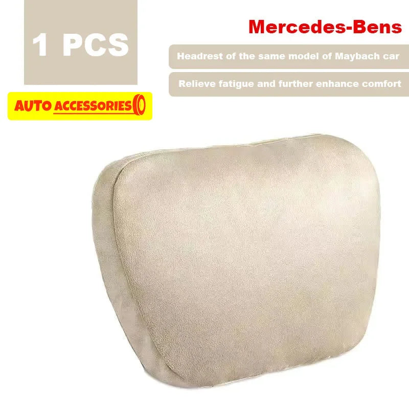 Car Headrest Neck Support Seat Maybach Design S Class Soft Universal Interior