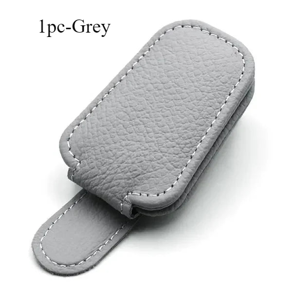 Car Sun Visor Glasses Case Holder Sunglasses Clip Ticket Card Multifunction