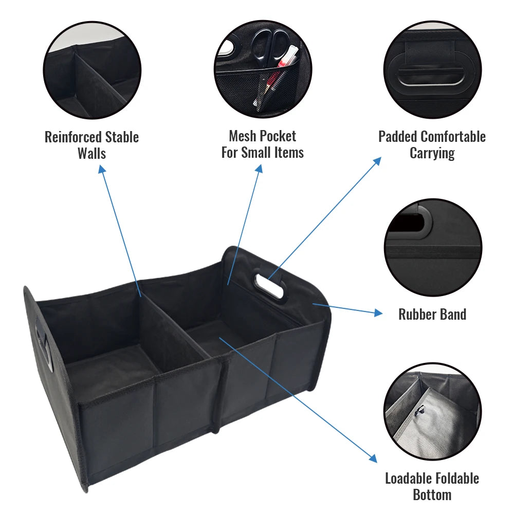 Trunk Organizer for suv Foldable portable car storage box camping outdoor Truck