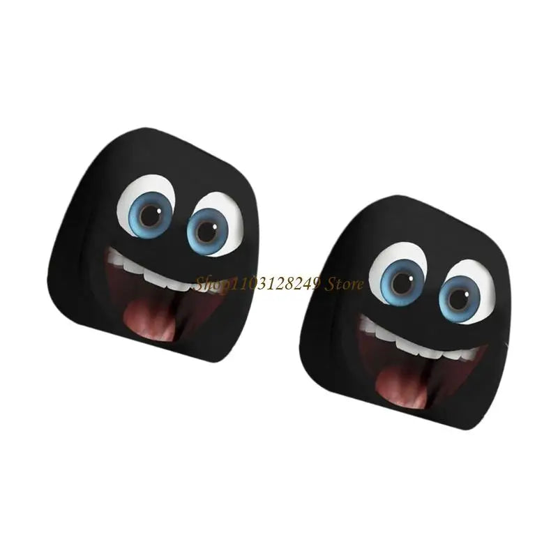 4 Car Headrest Covers Novelty Humorous Design Interior Head rest Protector