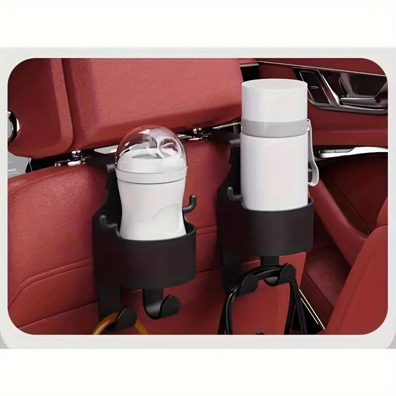 1/2 Multifunctional car storage rack with hooks Cup holder and box Bracket Stand