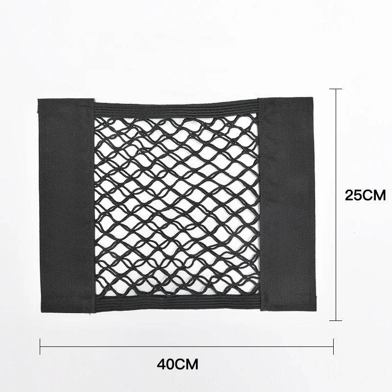 Car Back Rear Seat Storage Net Elastic String Universal Mesh Bag Interior