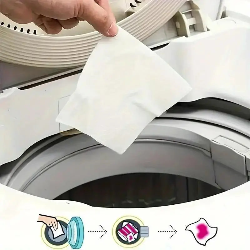Lot of 50 Color Dye-Resistant Cloth for Laundry Mixed Anti-Penetration and Fade Protection Universal