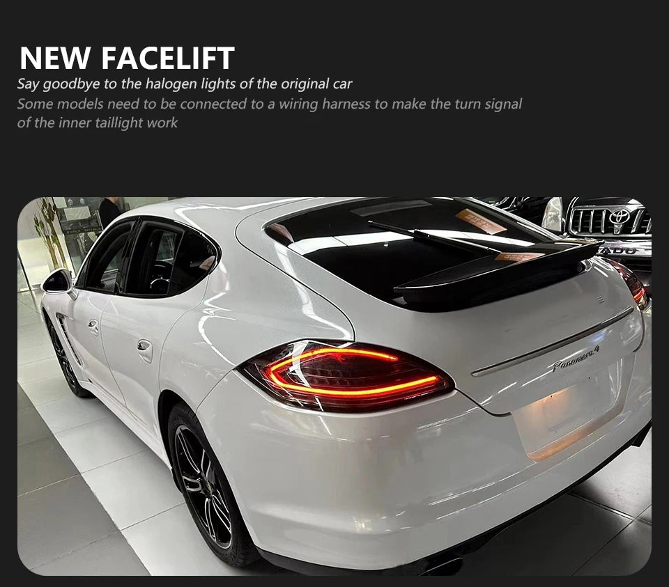 AKD Tail Lamp for Porsche Panamera 970.1 970.2 LED Tail Light 2010-2017 Rear Fog Brake Turn Signal Automotive Accessories