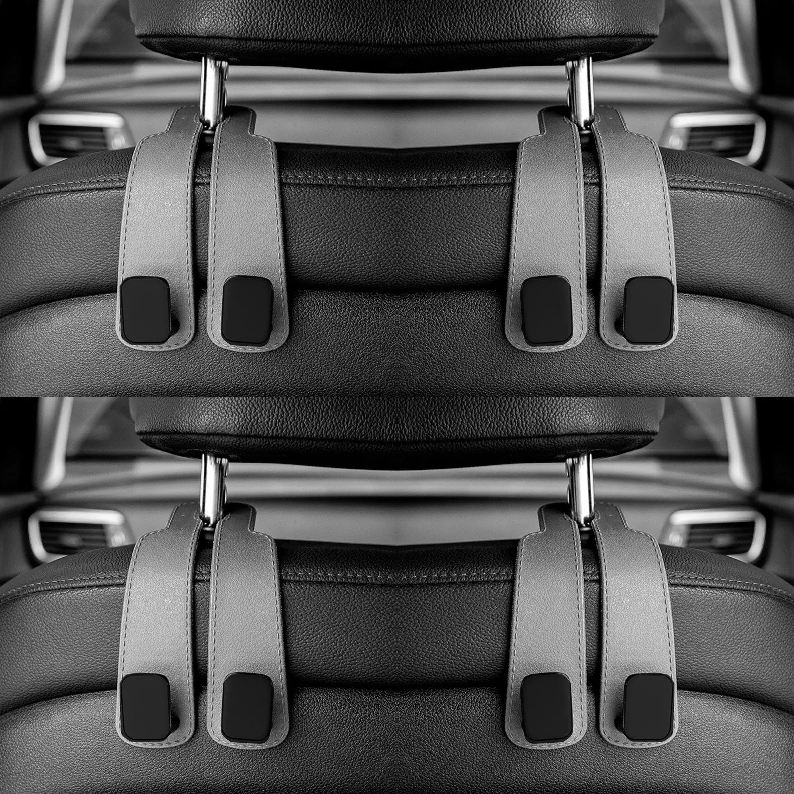 Car Headrest Hooks Hanger for Bags Seat Back Organizer Holder Clips Auto