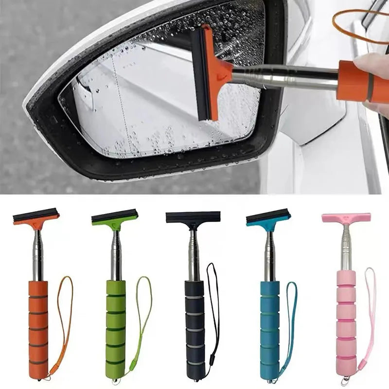 Car Rearview Mirror Wiper Cleaning Tool Auto Glass Mist Cleaner Scraper Premium Automotive Accessory