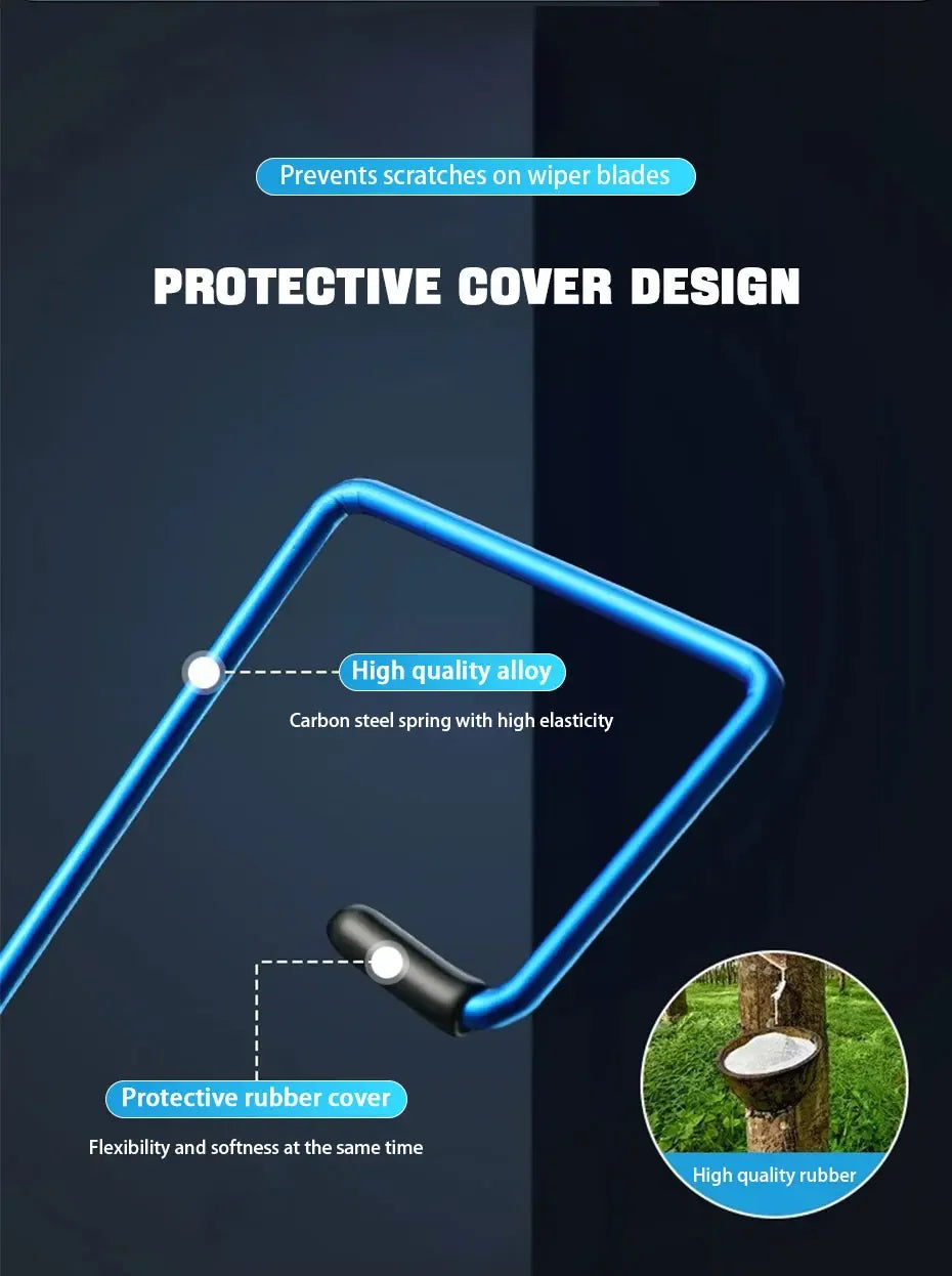 Universal Wiper Blade Pressure Enhancer – Spring Steel Refit Strip for Better Premium Automotive Accessory