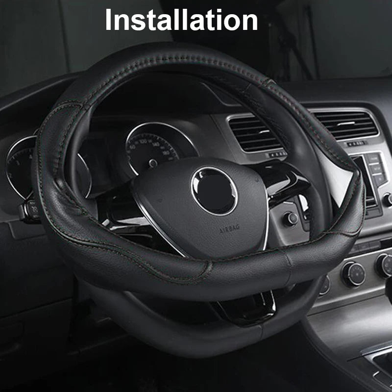 D Type Car Steering Wheel Cover for Nissan X-Trail Qashqai Rogue Maart Serena
