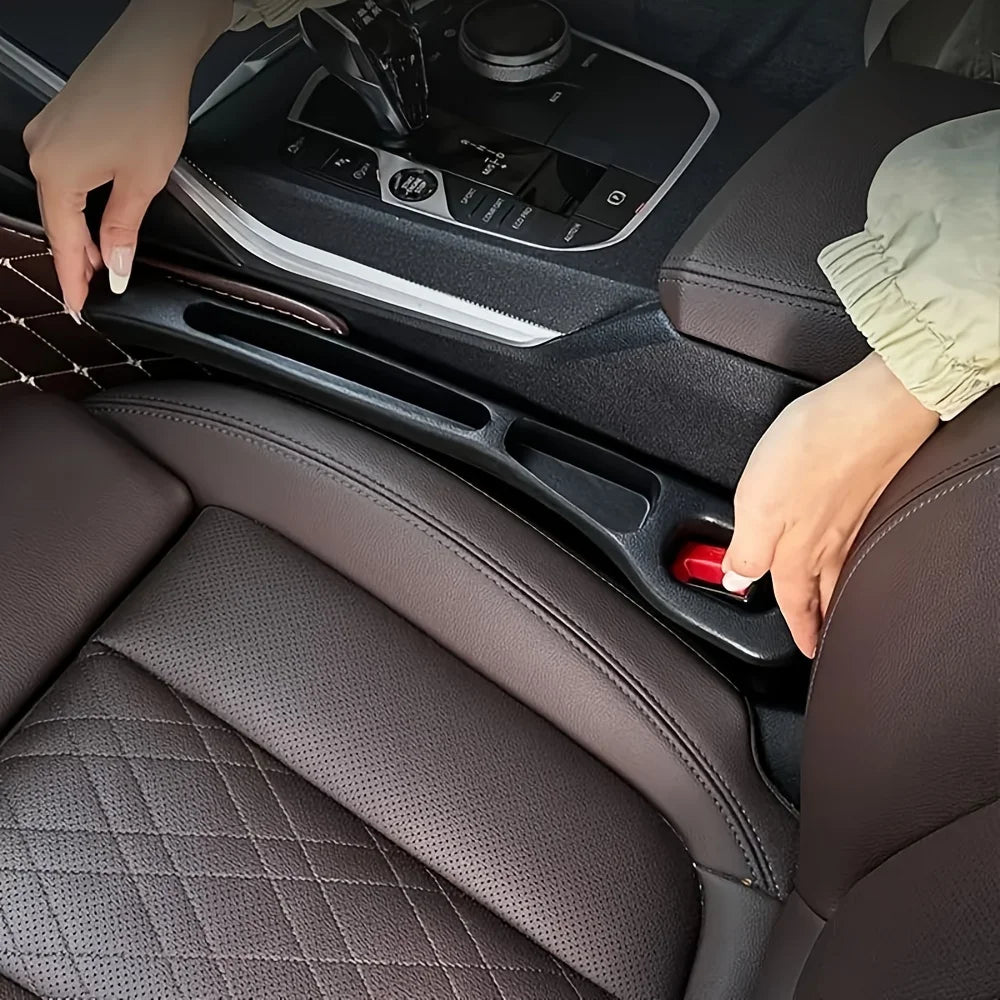 Lot of 2 Car Seat Gap Filler Organizer Pu Waterproof Plug Strip with 2 Interior