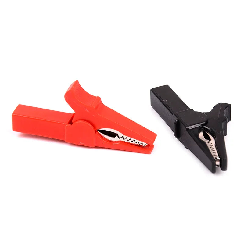 4Pcs/Set 55mm Alligator Clip with Banana Plug 4mm Test Probe Cable Clips Red & Premium Automotive Accessory