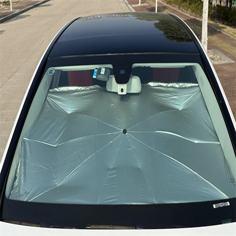 car sunshade car sunshade retractable sunscreen heat insulation front windshield