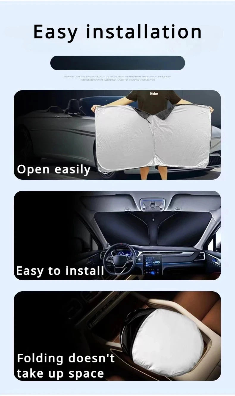 Auto Folding Sun Shade Windshield Visor Cover Car Front Window Sunshade UV