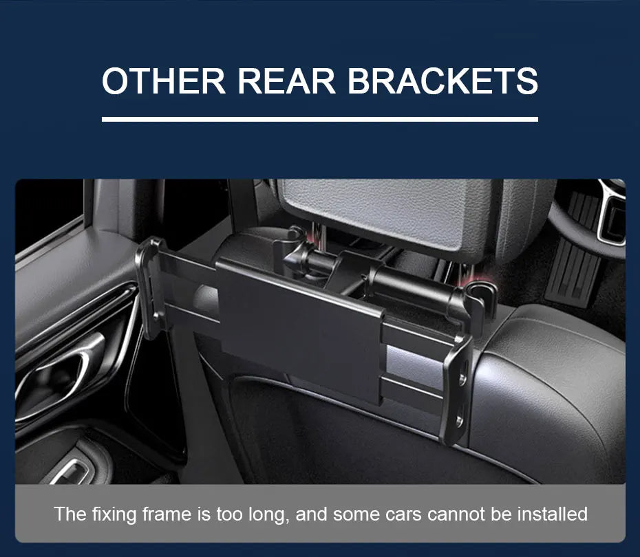 SEAMETAL Upgraded Car Headrest Phone Holder Telescopic Anti Shake Auto Table
