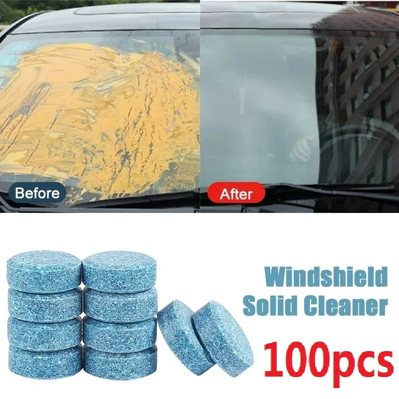 Car Windshield Washer Fluid Concentrated Tablets Solid Effervescent Wiper Tablet Premium Automotive Accessory