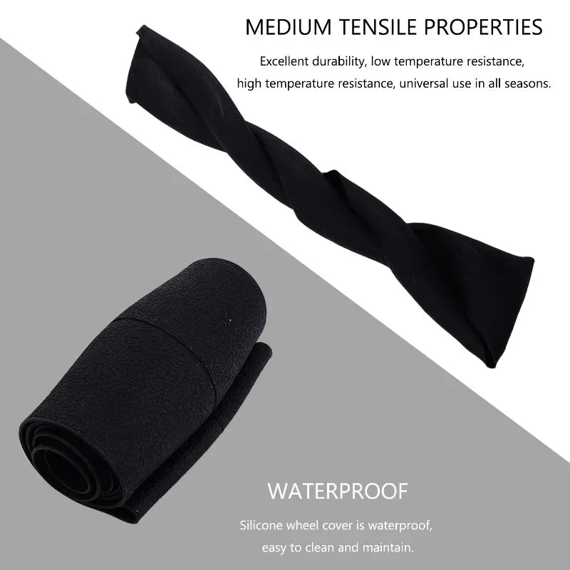 Car Steering Wheel Cover Universal for Round & D-Shaped 32cm Wheels Comfort Grip