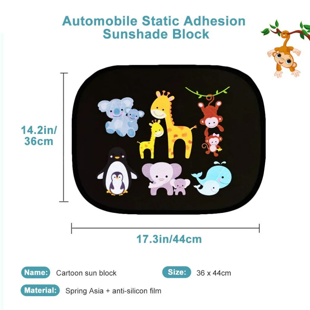Car SunShade Side Window Cartoon Window For Children Adults Adsorption SunShade
