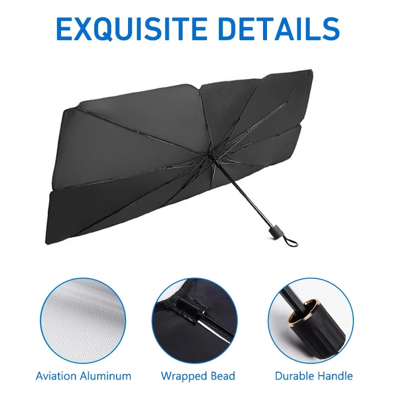 Cartoon Eyes parasol Car Sunshade Umbrella Solar Protection Front Window Shade