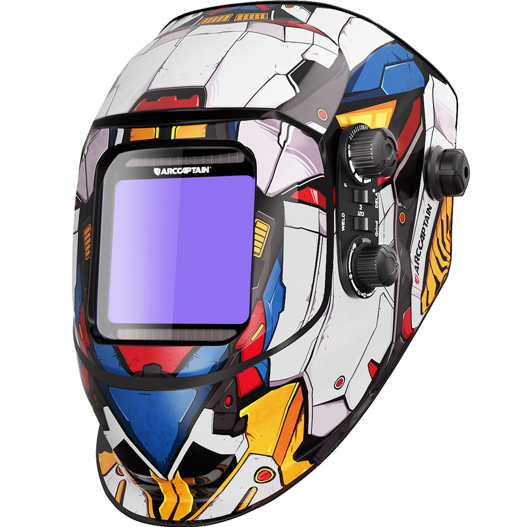 ARCCAPTAIN Welding Helmet Welder Mask Large View True Color Solar Power Auto Darkening Welding Mask For Arc MIG TIG Welder Cut