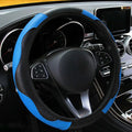 Blue Steering Wheel Cover Leather Covers For Renault Clio Megane 4 3 2 Scenic