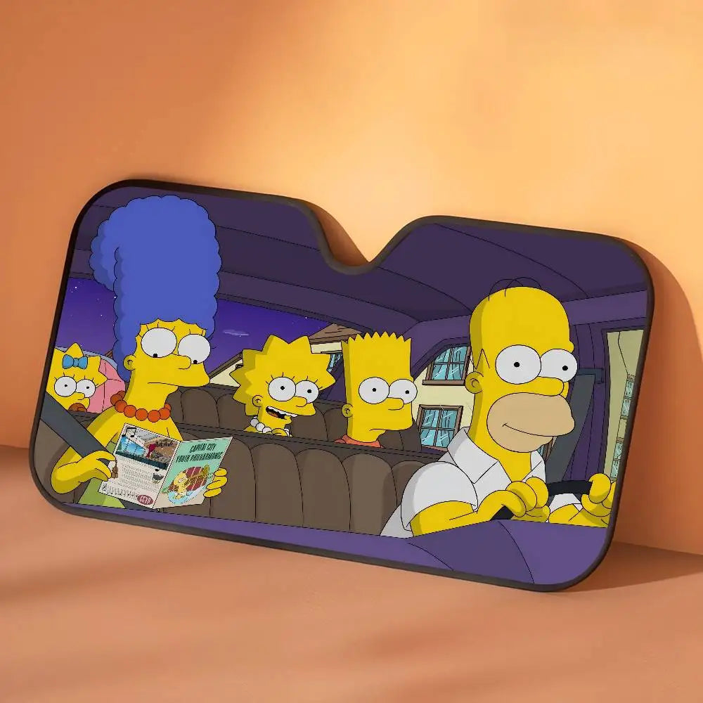 Car Window Sun Shade The S-Simpsons-es Cartoon Summer Window Widshield
