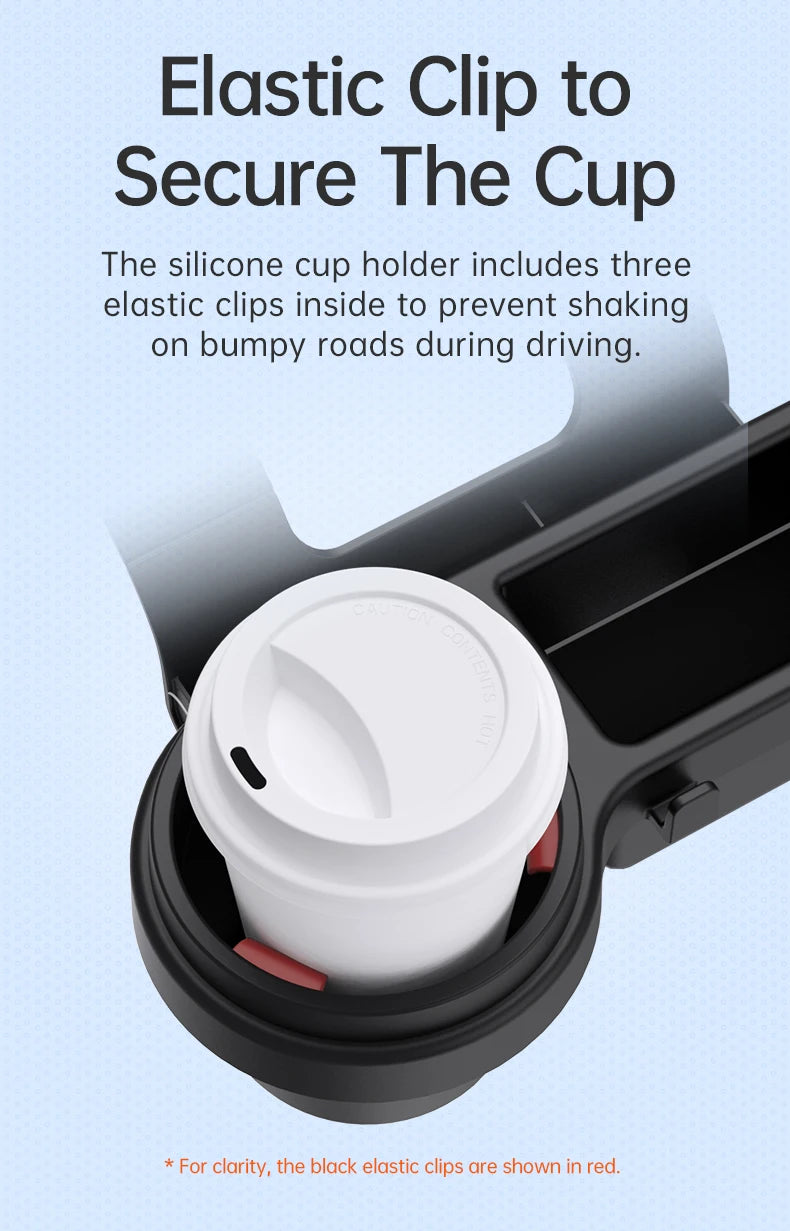 Car Cup Stand Phone Holder Mount Tray Side Door Window Storage Barrel Pocket