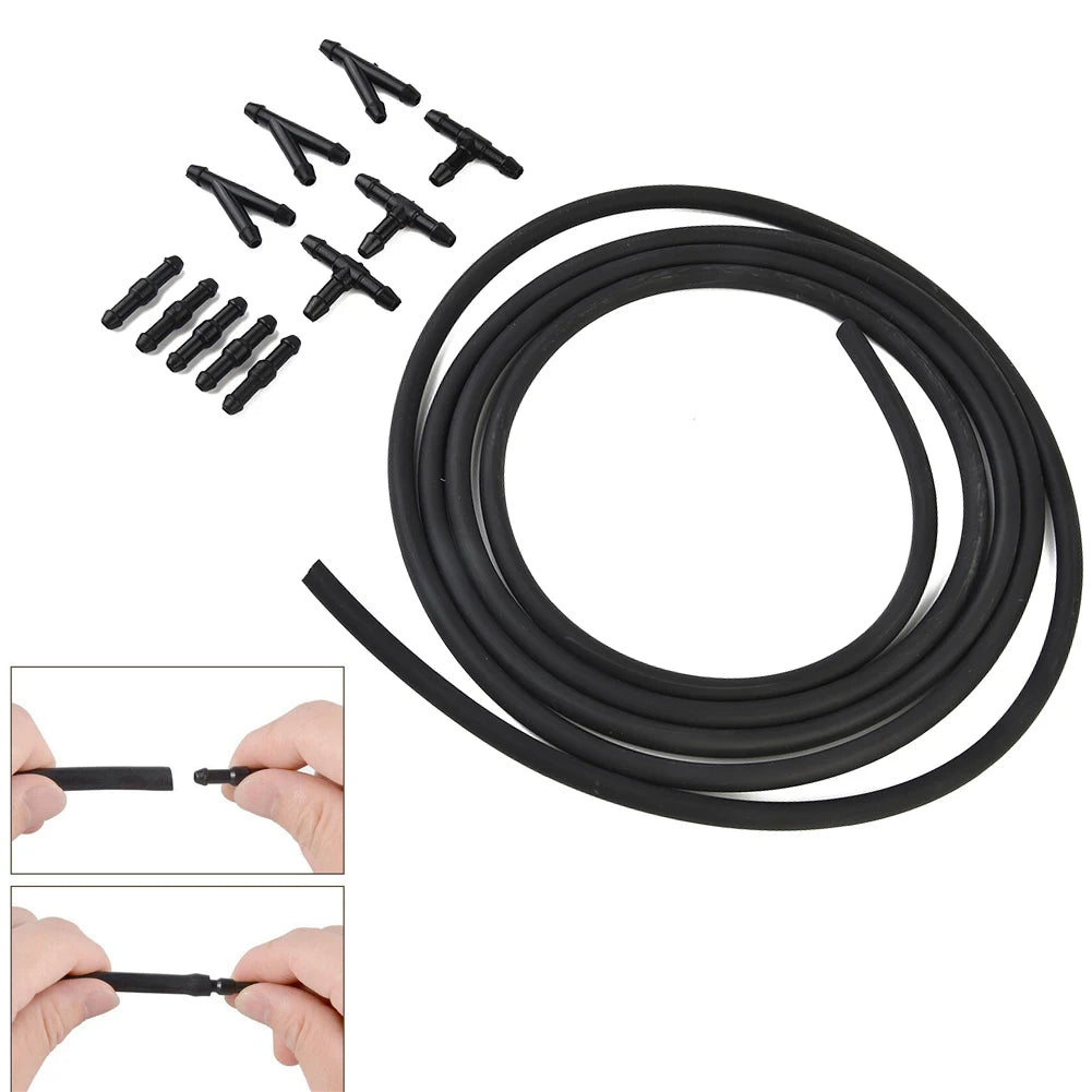2m Car Windshield Wipers Washer Hose Automotive Wiper Blade Pipe Jet Spray Premium Automotive Accessory