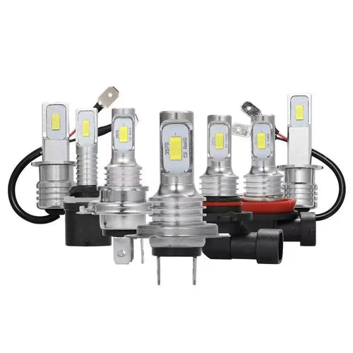 2PCS H4 H7 H11 LED Fog & Headlight Bulbs, 20000LM 6000K 12V, Compatible with H8 H9 H1 H3 9005 HB3 9006 HB4 for Driving Lamps