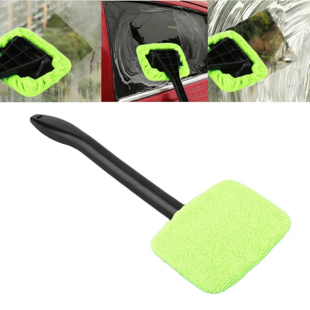 New Car Window Cleaner Brush Kit Windshield Cleaning Wash Tool Inside Interior Premium Automotive Accessory