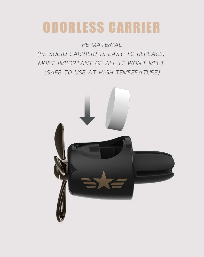 Odorless DIY perfume ornament airplane pilot bear car air freshener decoration