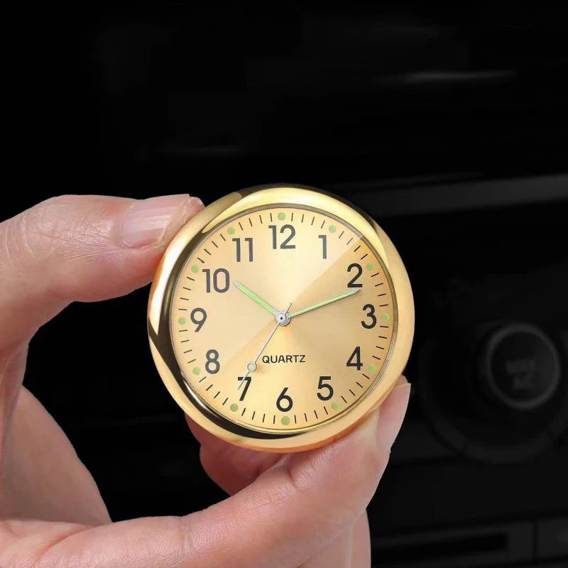Automobile Clock Dashboard Car Interior Decor Portable Mini Decoration Luminous Premium Automotive Accessory